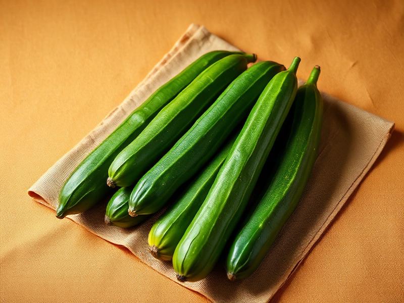 Fresh green cucumbers ready for export